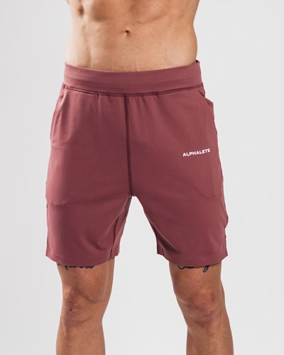 Alphalete 4-Way Stretch 8" Kratke Mauve | 215-NQBFSX