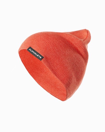 Alphalete Bavlnene Knit Beanie Oranžové | 281-HCSVOI