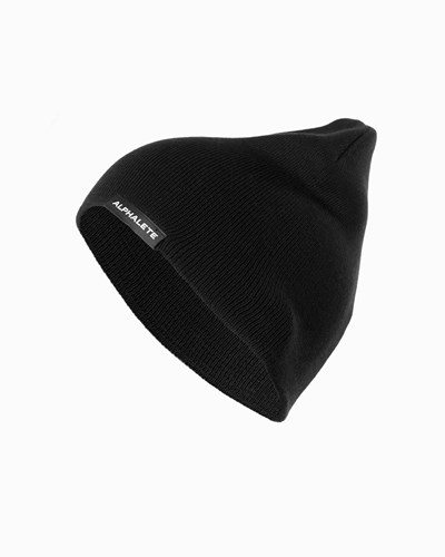 Alphalete Bavlnene Knit Beanie Čierne | 367-LGVCAN