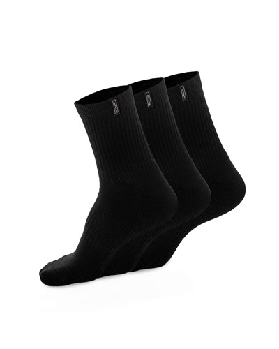 Alphalete Crew Sock Čierne | 364-OMQDWX