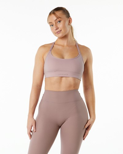 Alphalete Double Brushed Bra Nachový | 695-EGNCSU