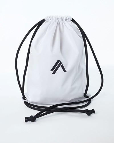 Alphalete Drawstring Bag Biele | 837-SYKFXB