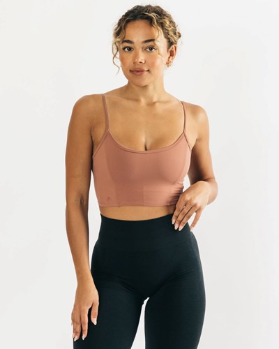 Alphalete Fitted Cropped Tank Blush | 069-BPKMXR