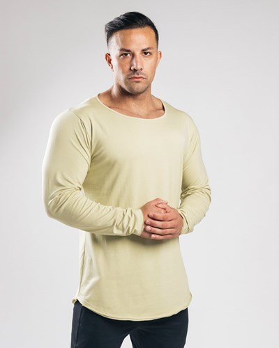 Alphalete Fitted Long Sleeve Svetlo Olivovo Zelená | 142-URPEAY