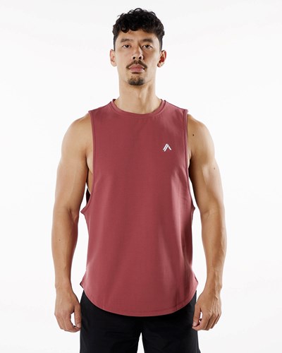 Alphalete Fitted Performance Tank Gingerbread | 150-DSBTYO