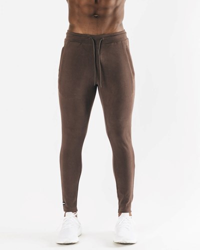 Alphalete Fitted Single-Brushed 30" Jogger Cocoa | 591-LODKAJ