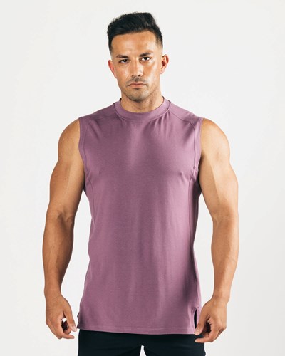 Alphalete High-Neck Premium Cutoff Čierne | 819-FNYOUP