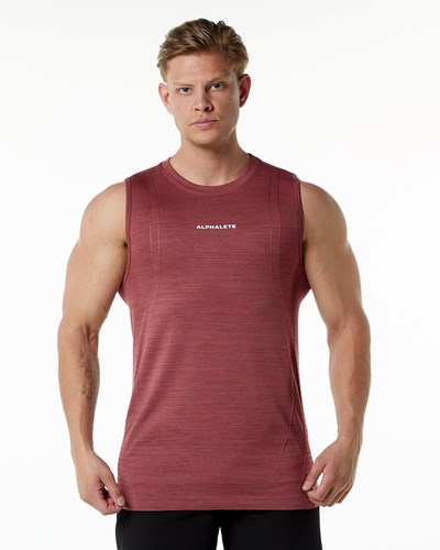 Alphalete High Performance Seamless Tank Gingerbread | 158-TLFMVX