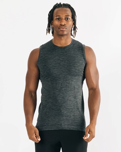 Alphalete High Performance Seamless Tank Čierne | 452-WTXBVS