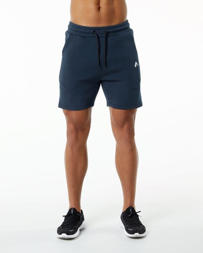 Alphalete Interlock Knit 6" Kratke Námornícka Modrá | 543-XDEFGU