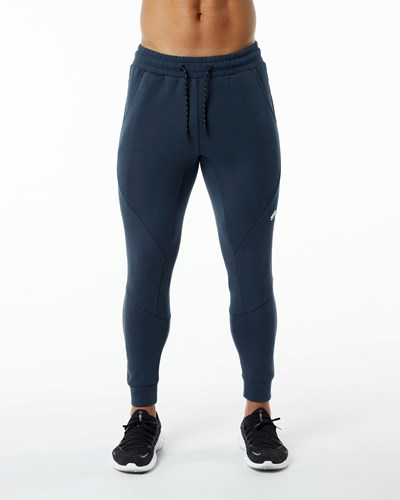 Alphalete Interlock Knit Cuffed Jogger Námornícka Modrá | 195-AGQHWR