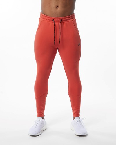 Alphalete Interlock Knit Zip Jogger Oranžové | 310-HTAGKC