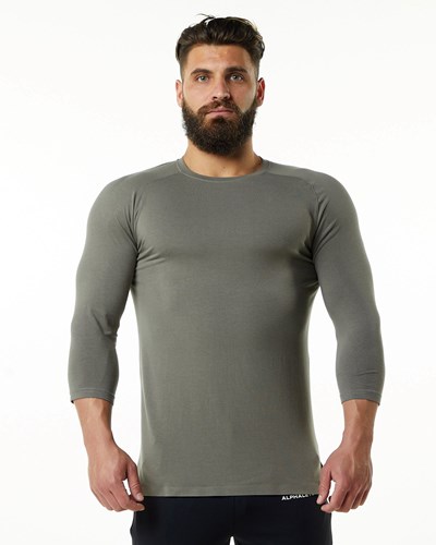 Alphalete Premium 3/4 Sleeve Tee Siva | 136-NSRJWC