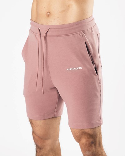 Alphalete Relaxed All-Purpose 8" Bavlnene Kratke Mauve | 864-RLHPAO