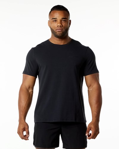 Alphalete Relaxed Fit Tee Blackout | 459-OWVHCE