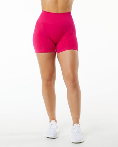 Alphalete Seamless Scrunch 4.5" Kratke Ruzove | 674-VHDBFA