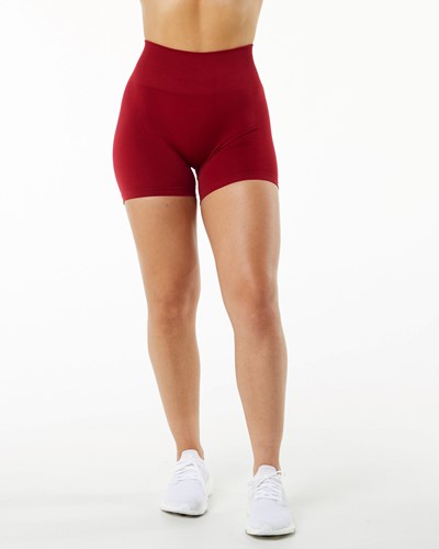 Alphalete Seamless Scrunch 4.5" Kratke Scarlet | 251-JQLWUN