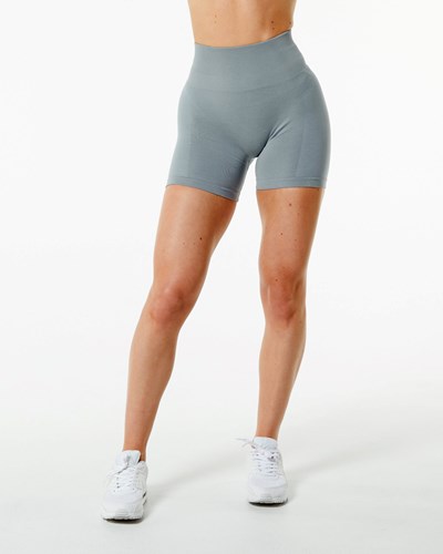 Alphalete Seamless Scrunch 4.5" Kratke Siva | 389-ZMEWVD