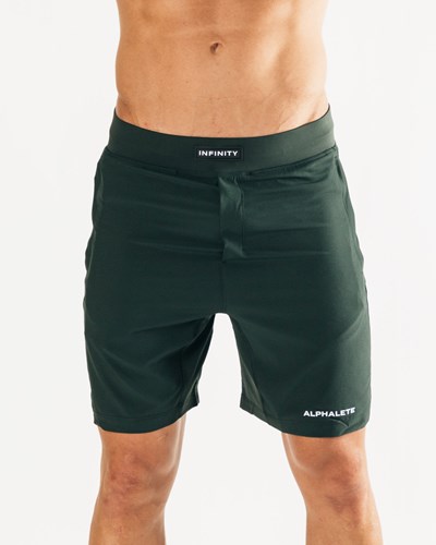 Alphalete Woven 4-Way Stretch 7" Kratke Forest | 690-VMDUSQ