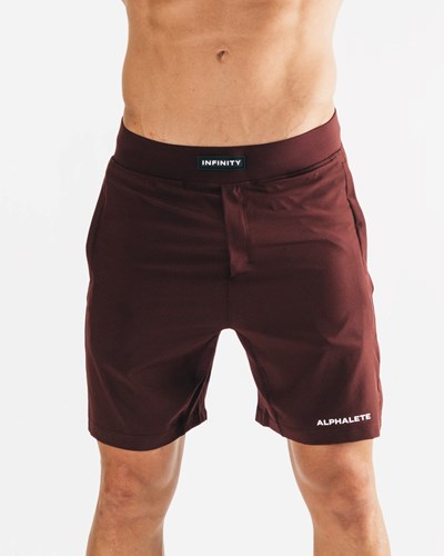 Alphalete Woven 4-Way Stretch 7" Kratke Merlot | 854-VXMLJD