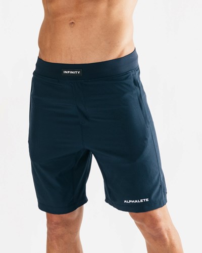 Alphalete Woven 4-Way Stretch 9" Kratke Námornícka Modrá | 319-OVLXBW