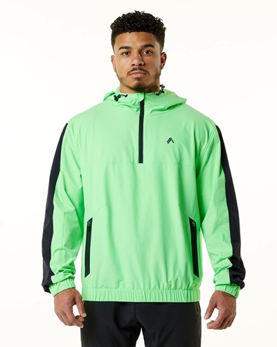 Alphalete Woven Performance Jacket Zelene | 821-NOAWLU