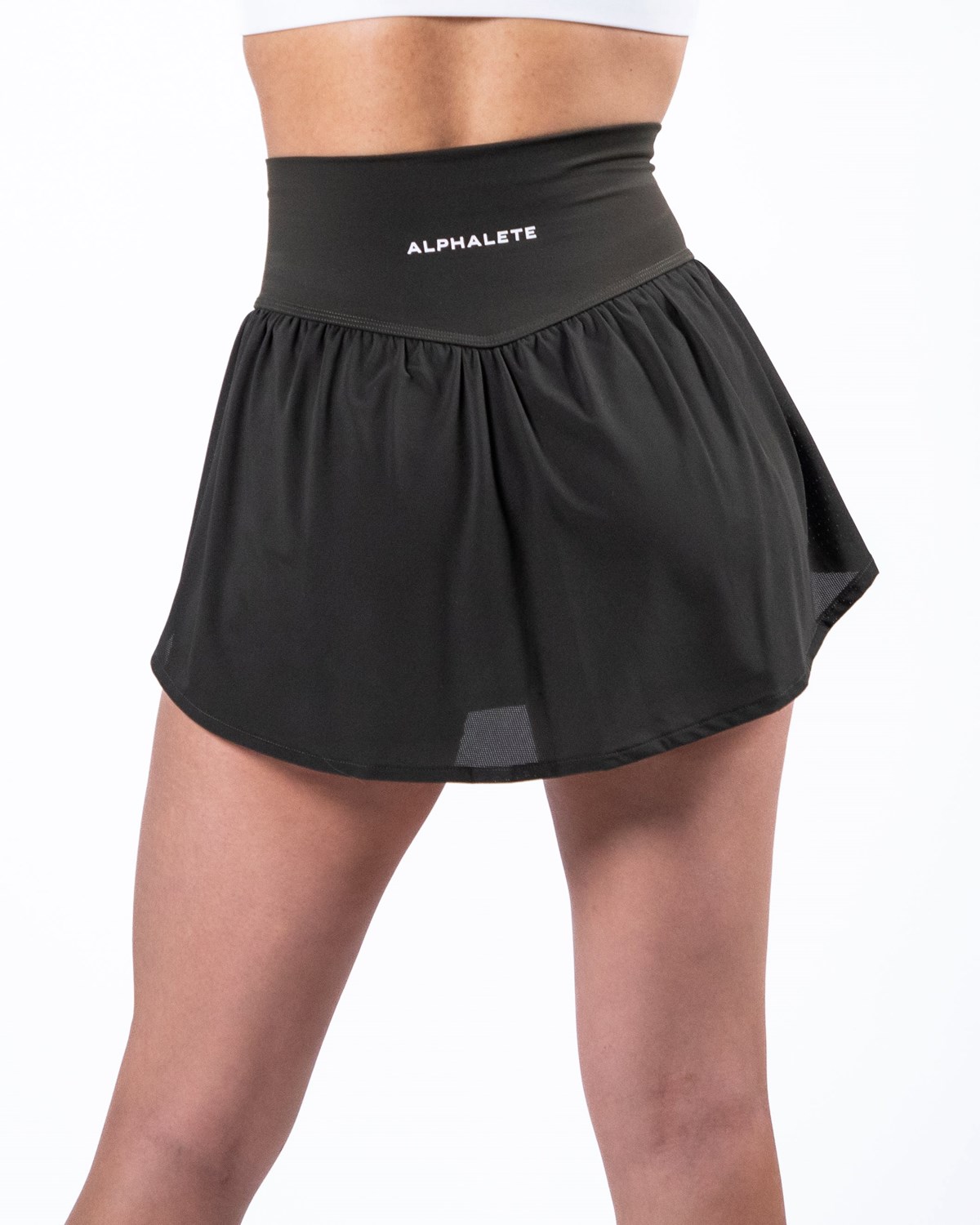 Alphalete 4-Way Stretch Skirt Siva | 798-LQDHZC