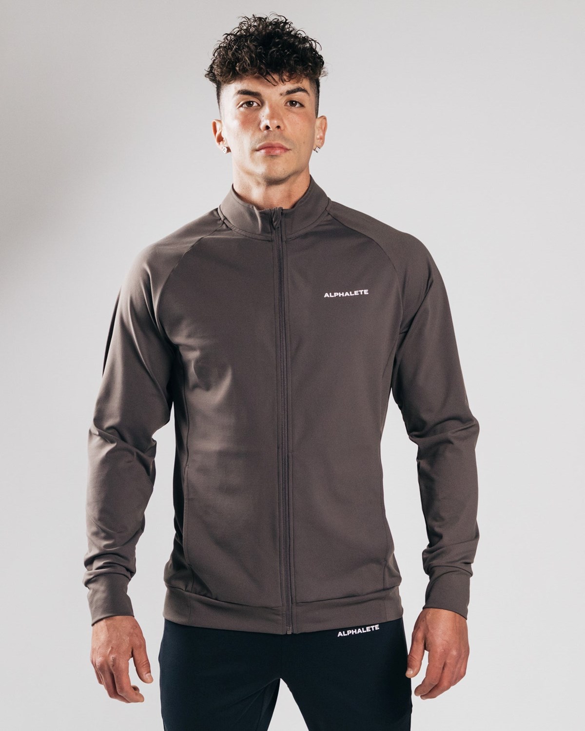 Alphalete 4-Way Stretch Tracking Jacket Striker | 437-UMFHPR