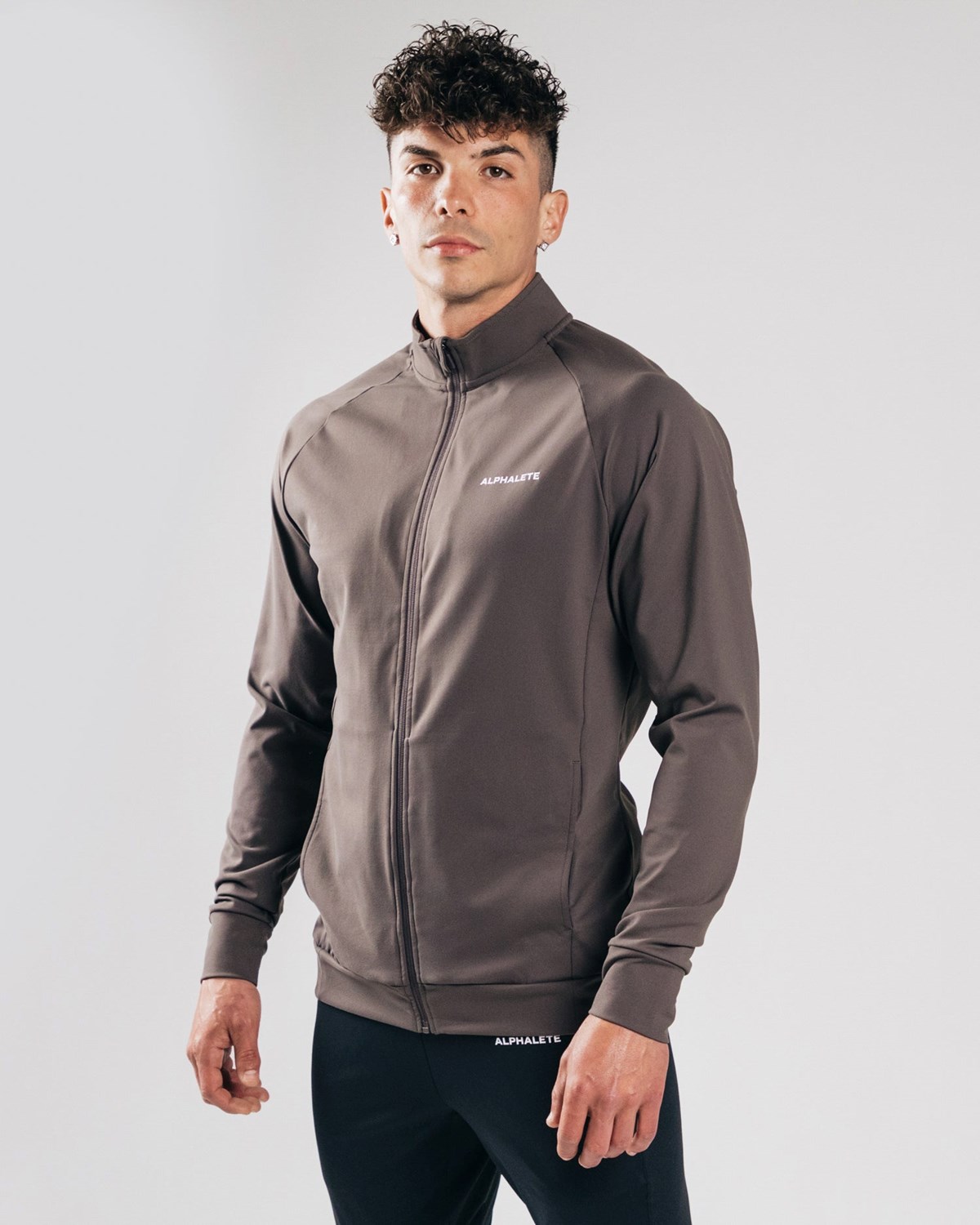 Alphalete 4-Way Stretch Tracking Jacket Striker | 437-UMFHPR