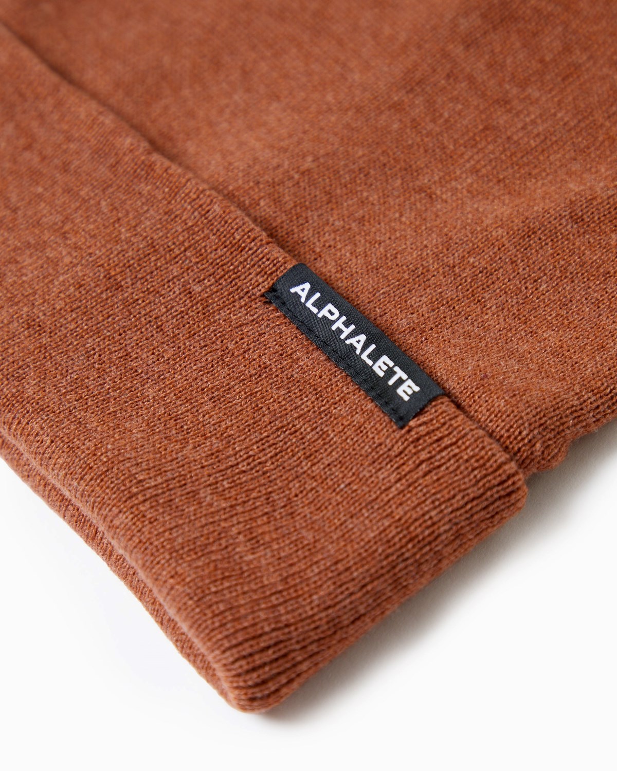 Alphalete Bavlnene Knit Beanie Clay | 693-MNJLUW