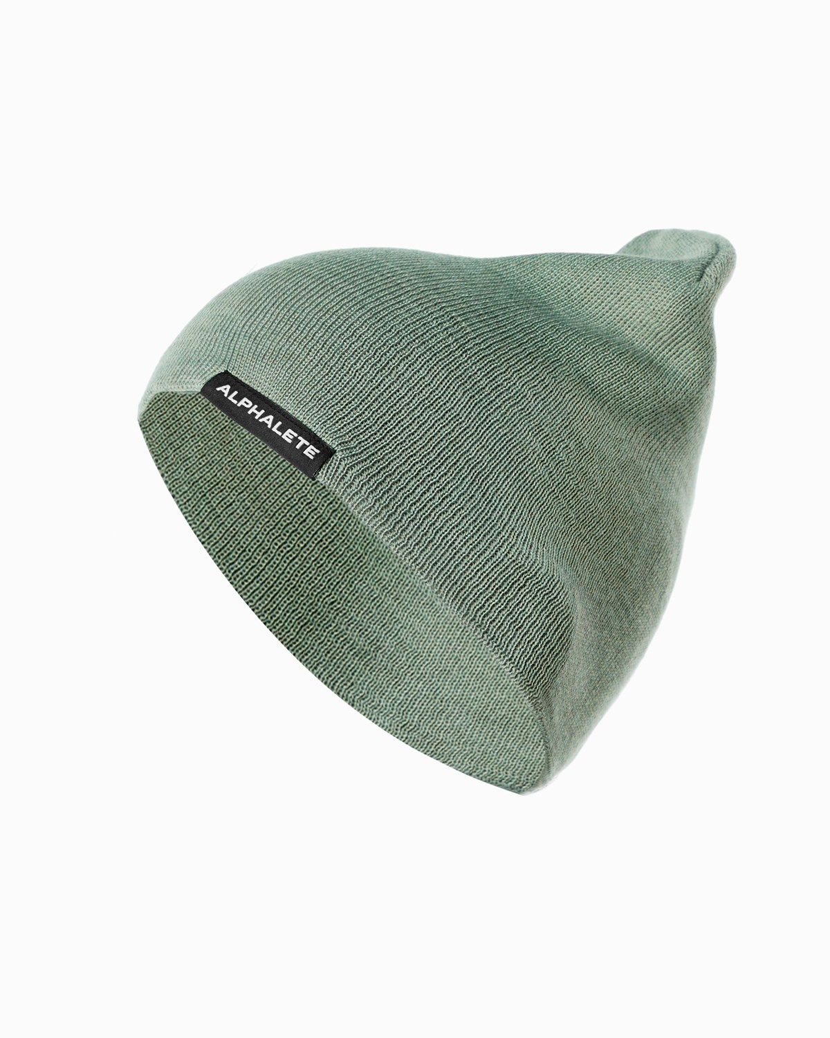 Alphalete Bavlnene Knit Beanie Sage | 407-MVADQZ