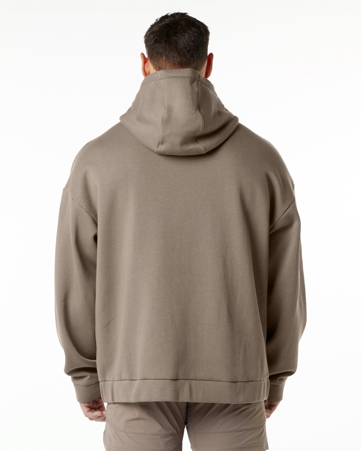 Alphalete Brushed Fleece Full-Zip Hoodie Mocha | 042-RTQIDC