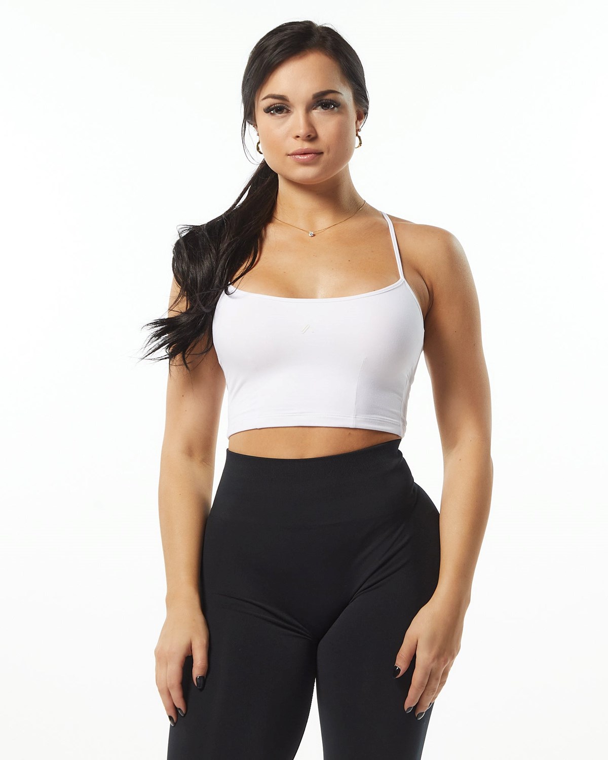 Alphalete Camisole Y-Back Crop Tank Biele | 861-THMWSC