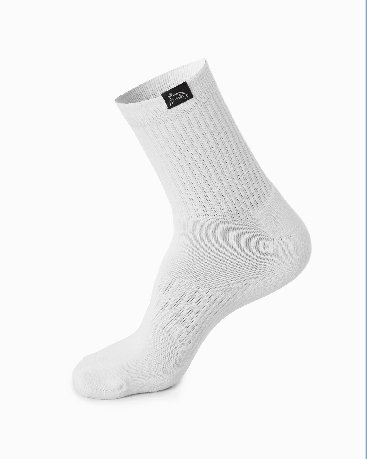 Alphalete Crew Sock Biele | 032-AKTNHO