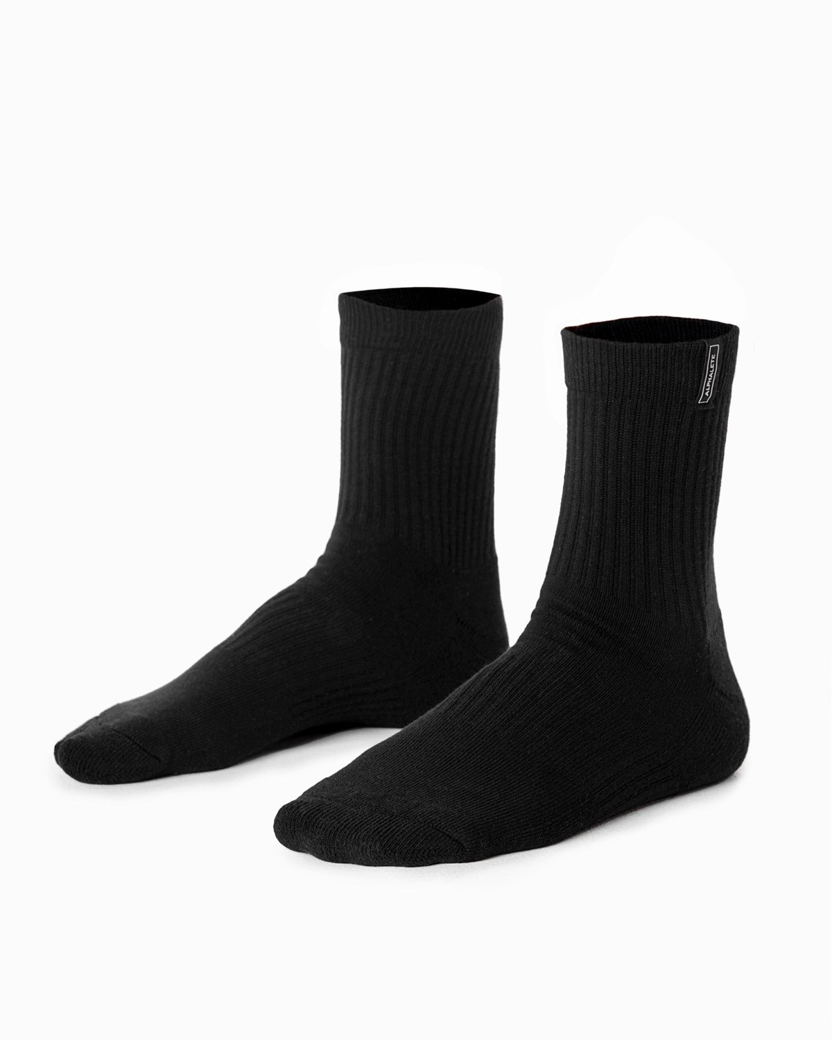 Alphalete Crew Sock Čierne | 865-EKRMYQ