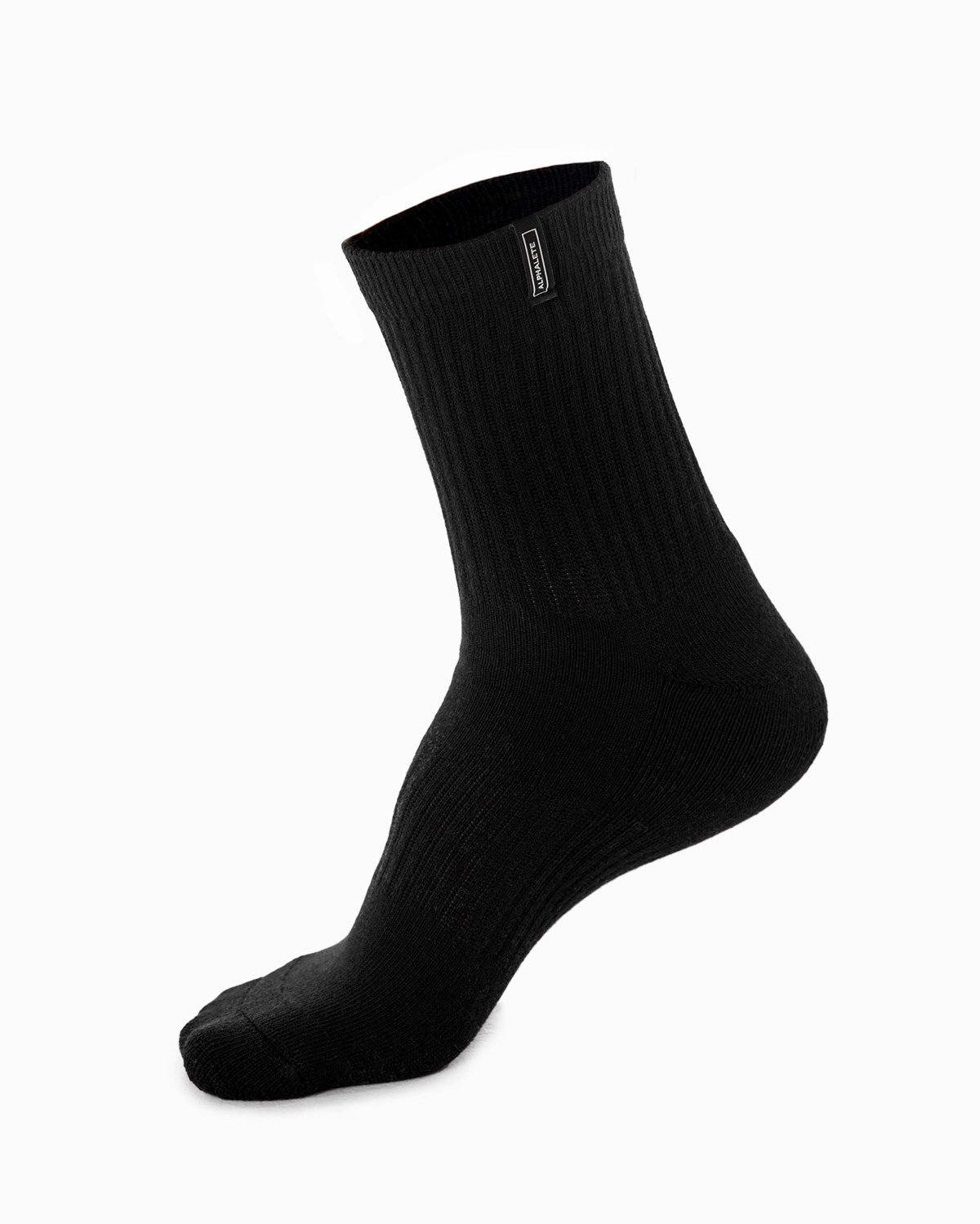 Alphalete Crew Sock Čierne | 865-EKRMYQ