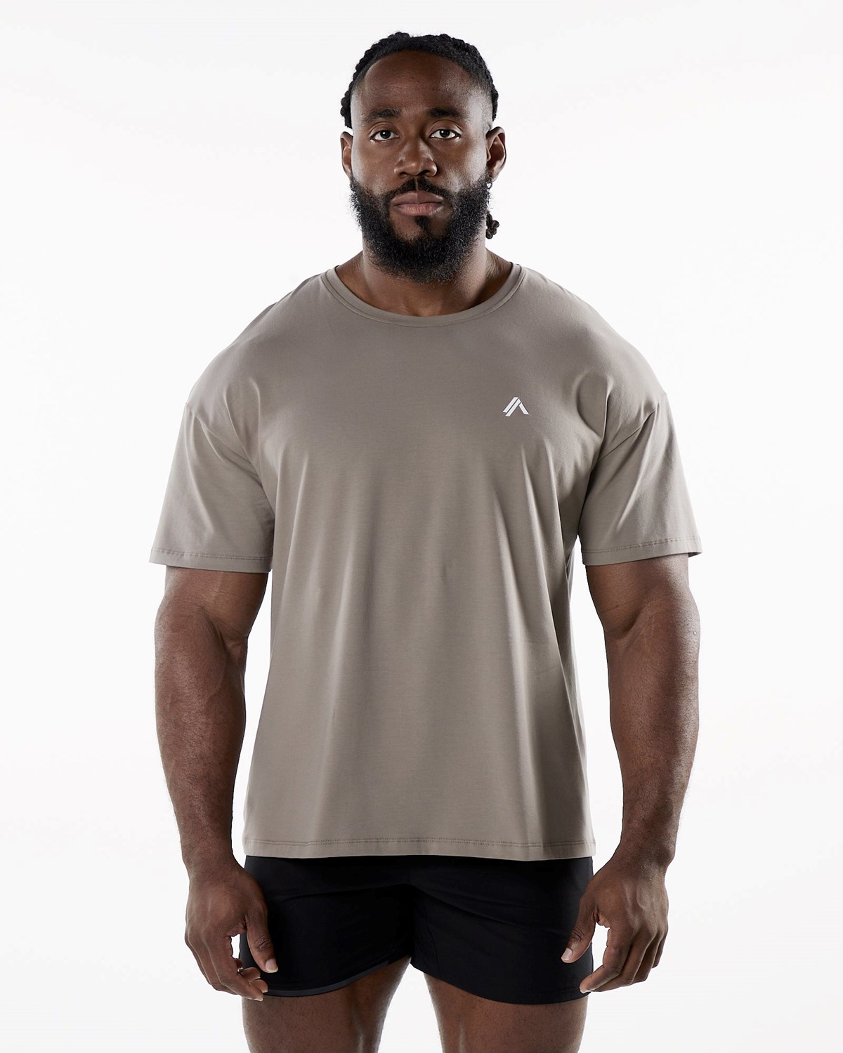 Alphalete Drop Shoulder Tee Cedar | 956-EKWGHY