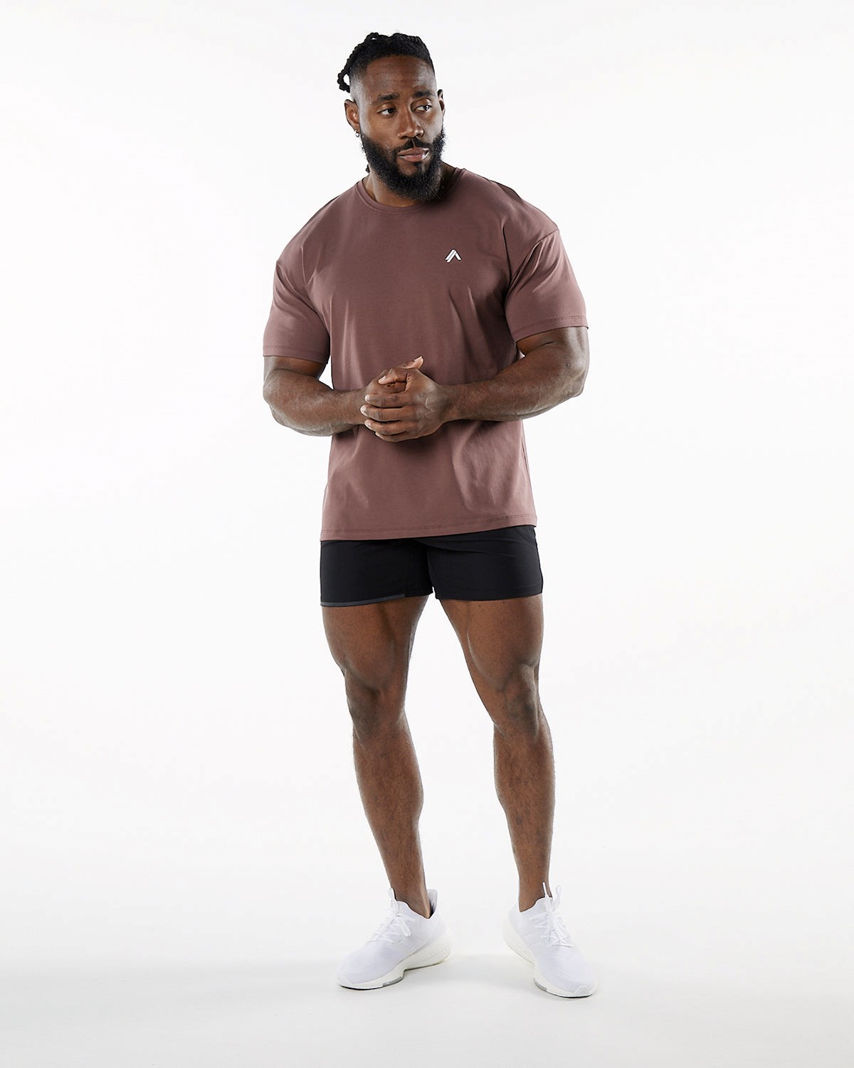 Alphalete Drop Shoulder Tee Merlot | 706-NRHBTY