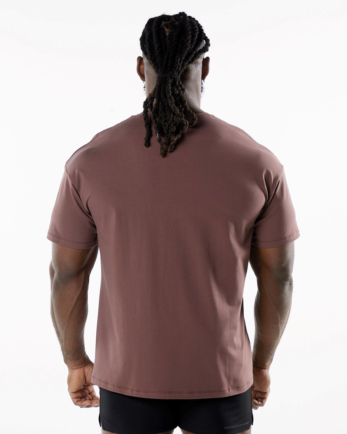 Alphalete Drop Shoulder Tee Merlot | 706-NRHBTY