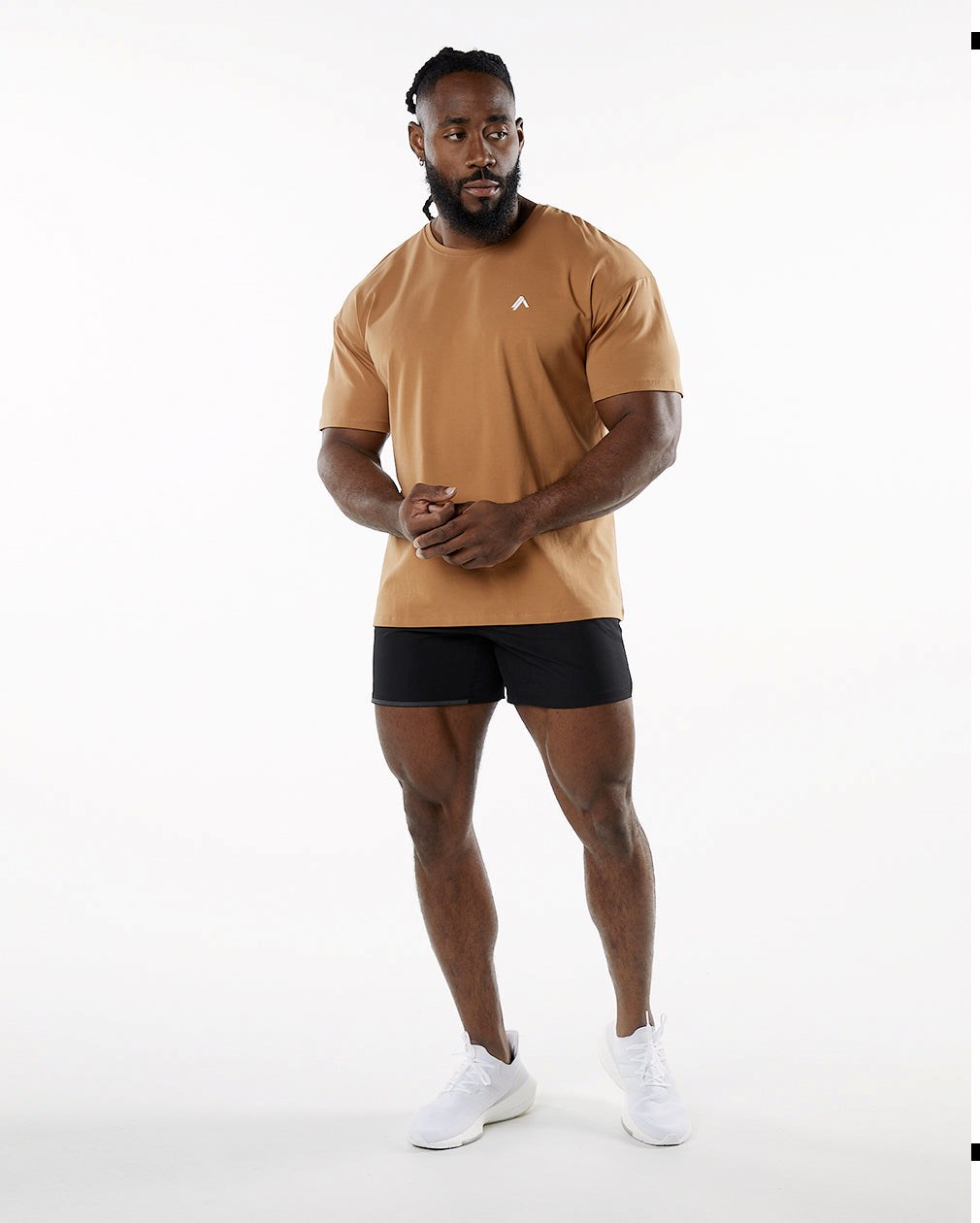 Alphalete Drop Shoulder Tee Rust | 475-DBIYQU