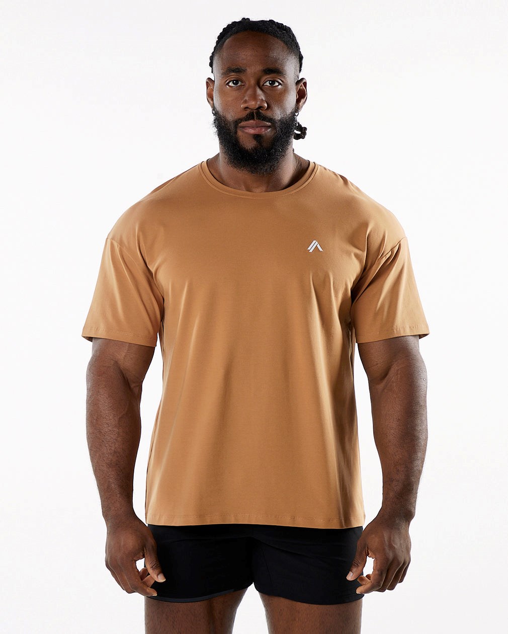 Alphalete Drop Shoulder Tee Rust | 475-DBIYQU