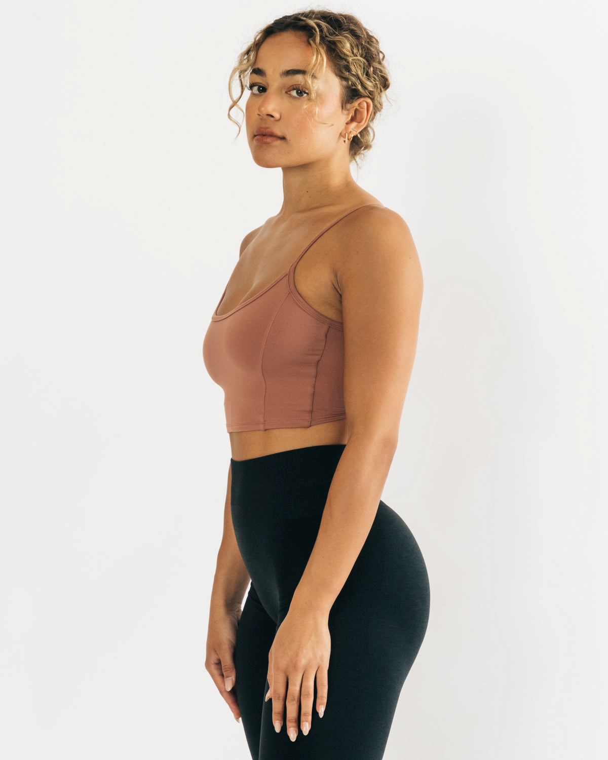 Alphalete Fitted Cropped Tank Blush | 069-BPKMXR