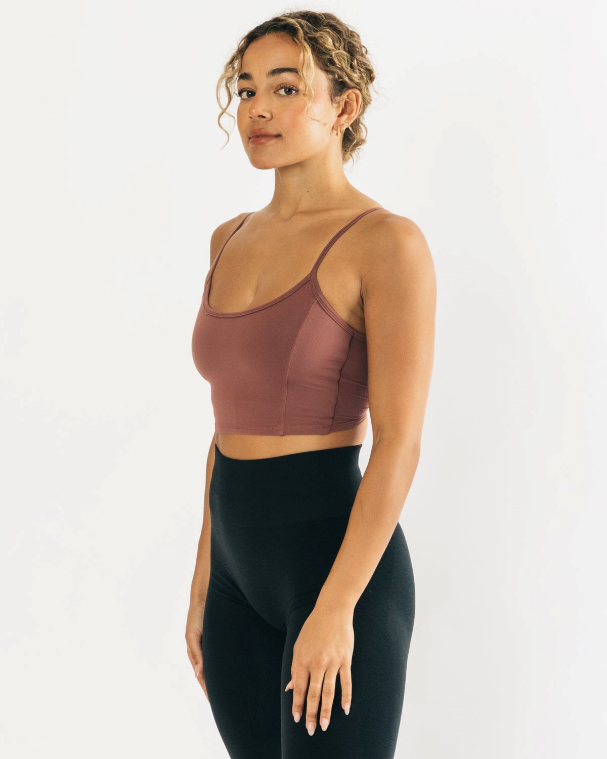 Alphalete Fitted Cropped Tank Mauve | 154-DYWHAP