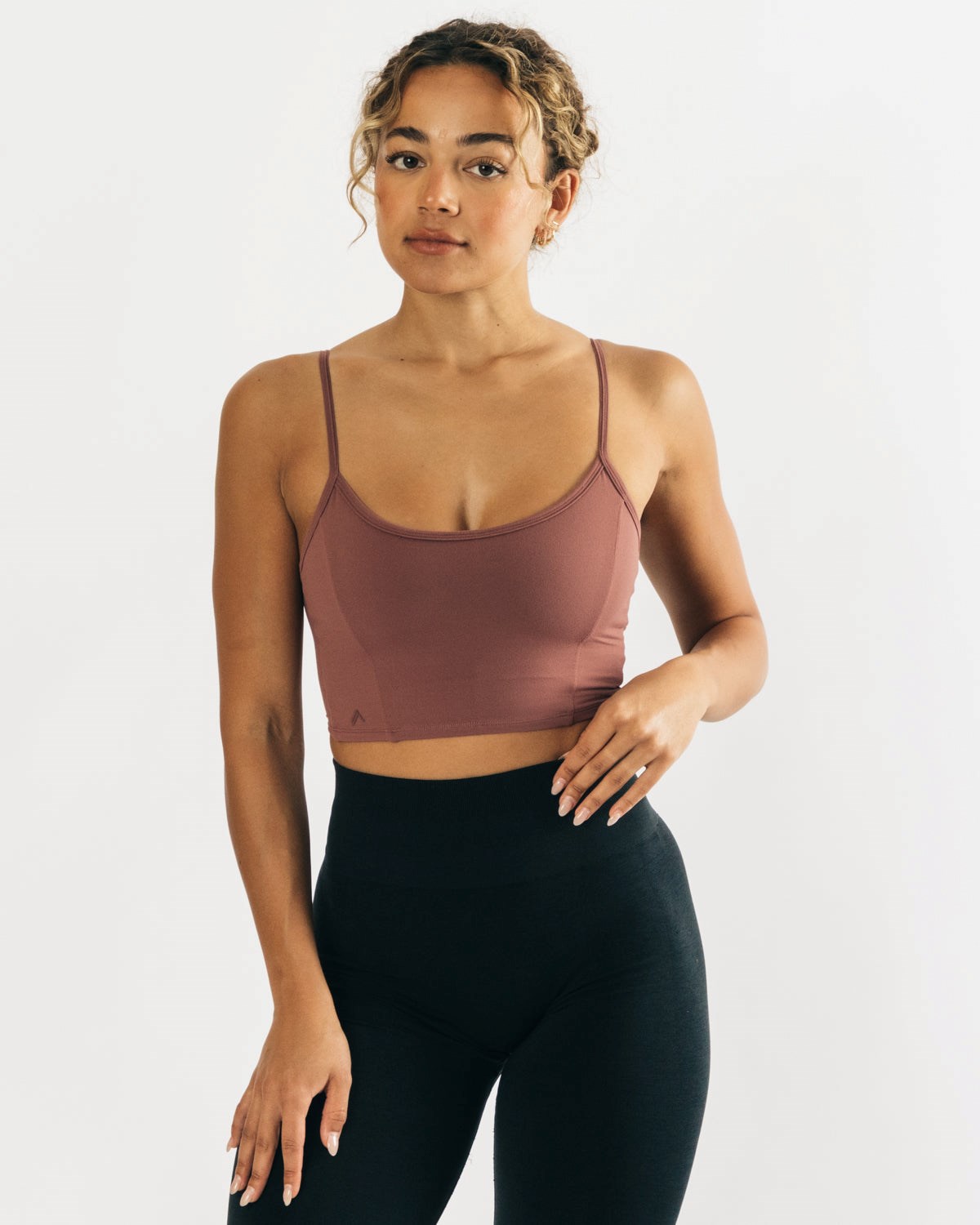 Alphalete Fitted Cropped Tank Mauve | 154-DYWHAP