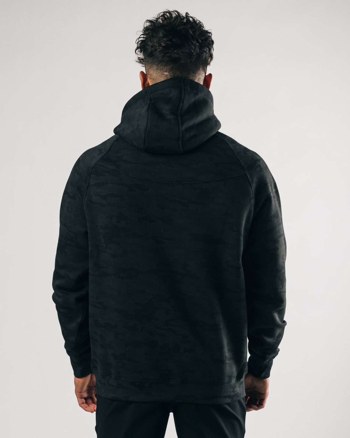 Alphalete Fitted Performance Hoodie Darkest Hour | 186-FHPJXC