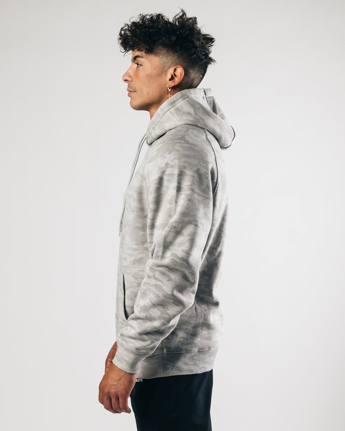 Alphalete Fitted Performance Hoodie Strieborne | 728-ZLGMHT