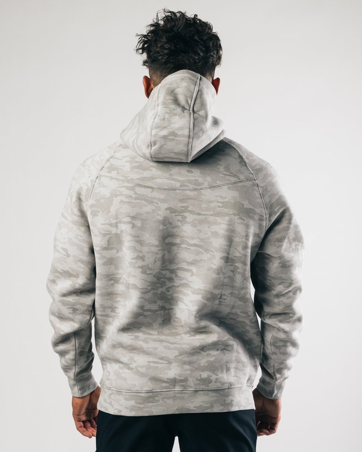 Alphalete Fitted Performance Hoodie Strieborne | 728-ZLGMHT