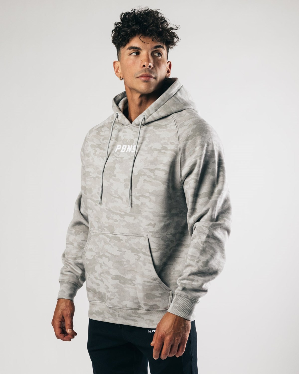 Alphalete Fitted Performance Hoodie Strieborne | 728-ZLGMHT