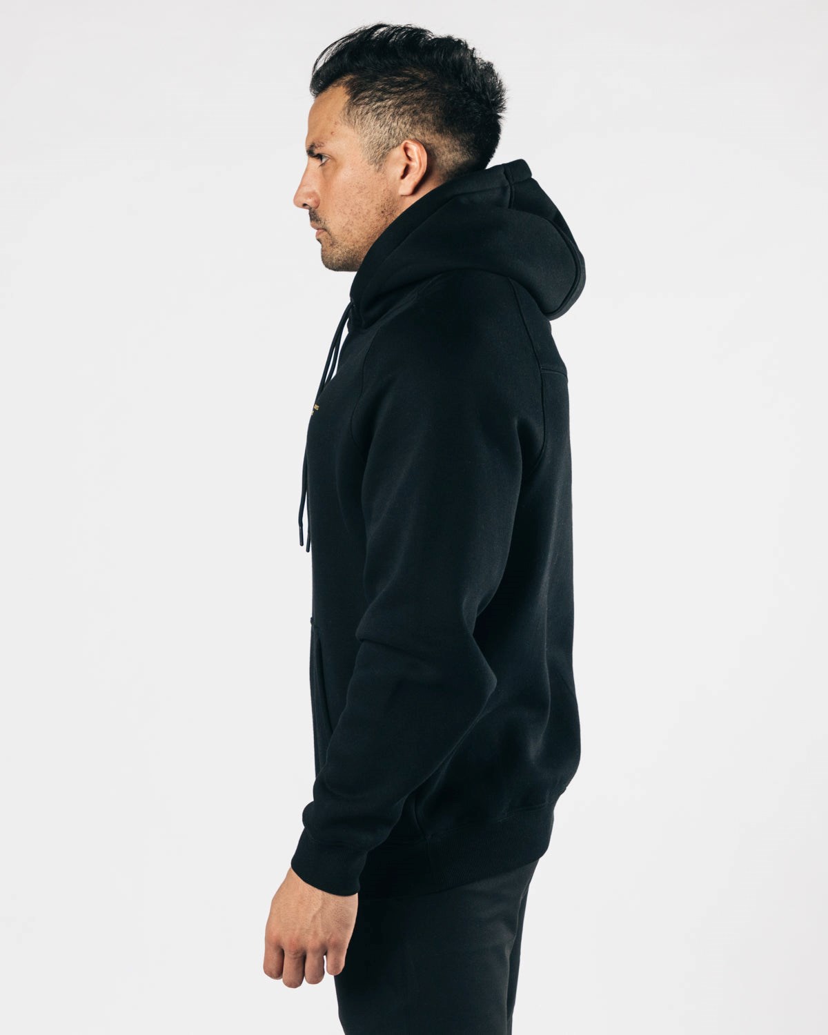 Alphalete Fitted Performance Hoodie Čierne Zlate | 159-GWVBOQ