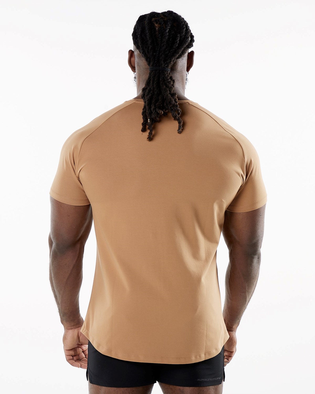 Alphalete Fitted Performance Kratke Sleeve Rust | 964-ZORJTY